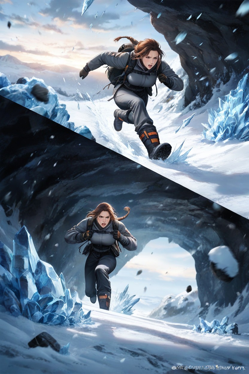 Fit, She Is Focused And Determined, Ice Axes Hentai AI Porn