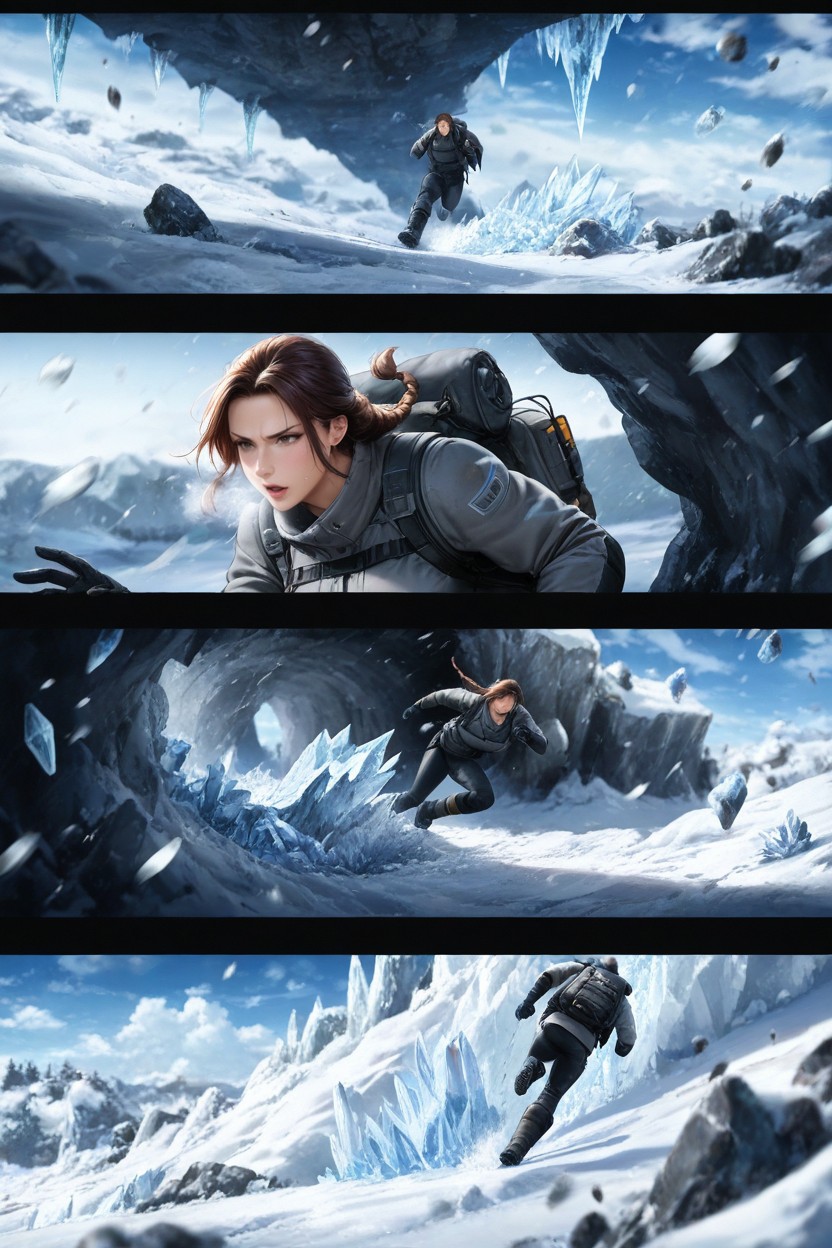 Climbing Gear, Ice And Snow, Gloves Hentai AI Porn