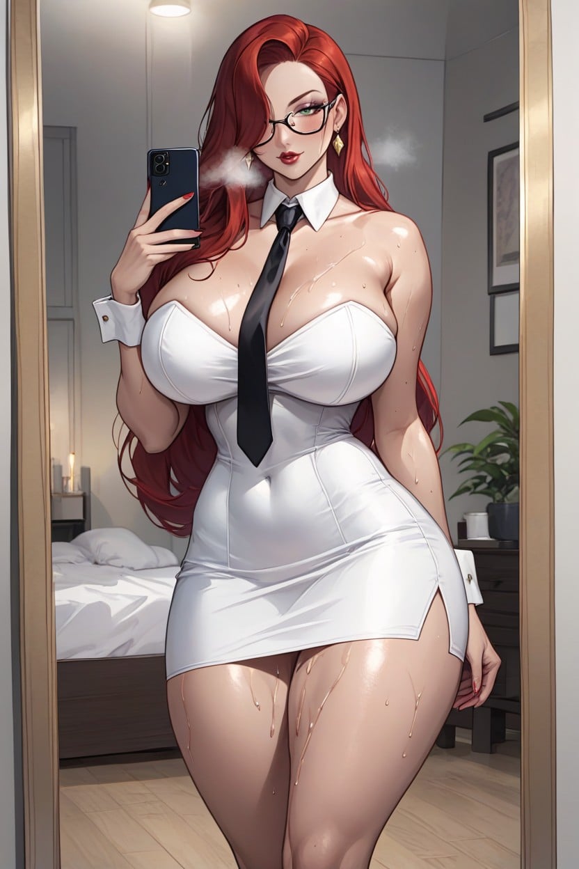Horny, Red Hair, Massive Ass Hentai AI Porn