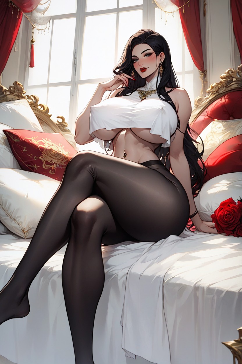 Blush On The Cheeks, Perfect Tits, 18+ AI Porn