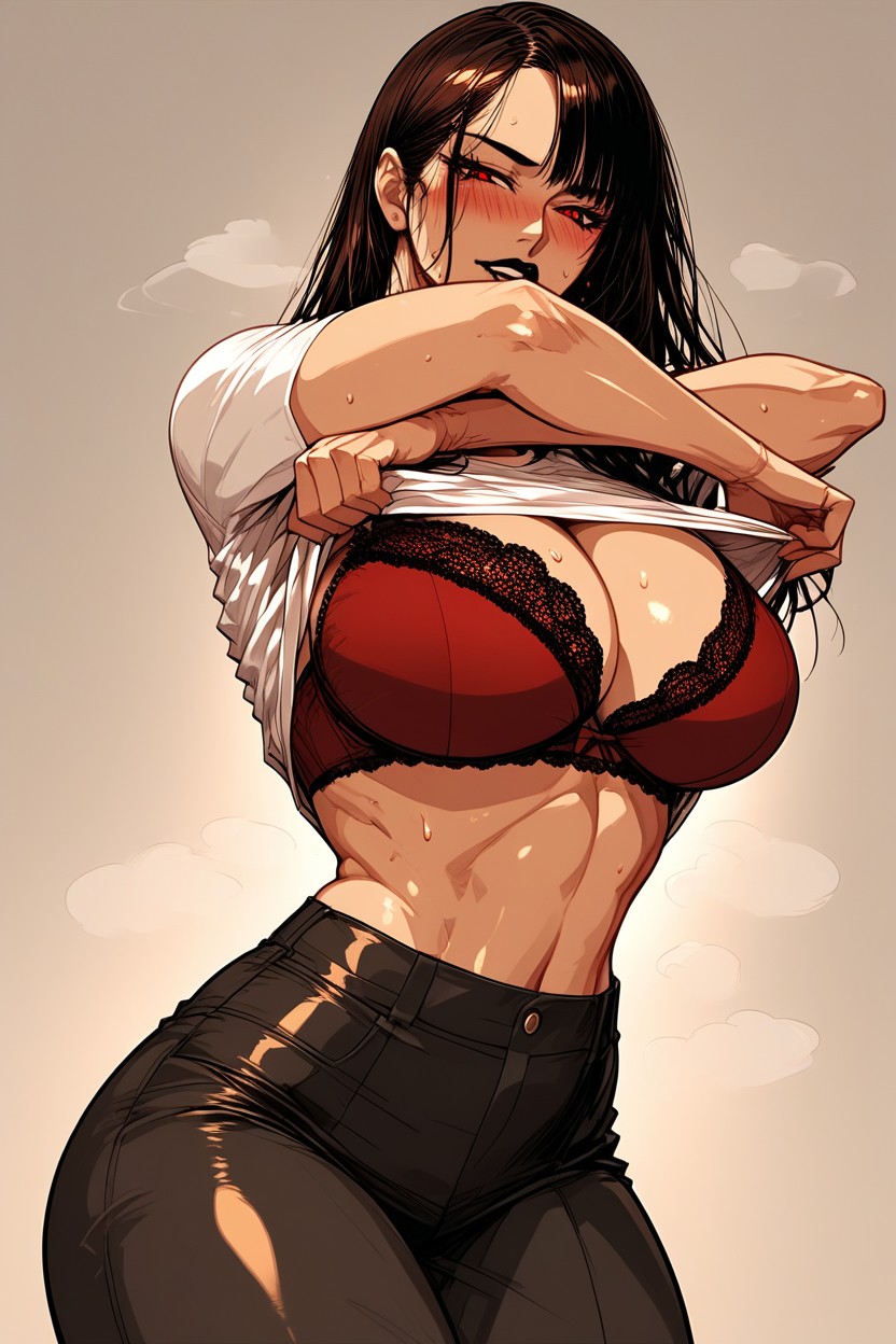 Massive Breast, Droopy Breasts, Blushing Hentai AI Porn