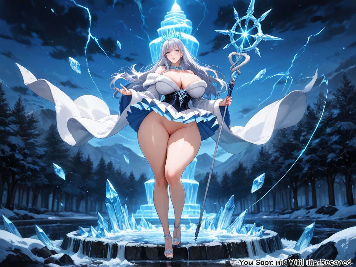 Extremely Large Ass, Wide Hips, Innie Pussy Hentai AI Porn