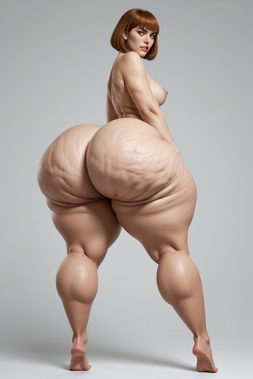 Wide Hips, Extremely Open Butt, Very Visible Rectum AI Porn