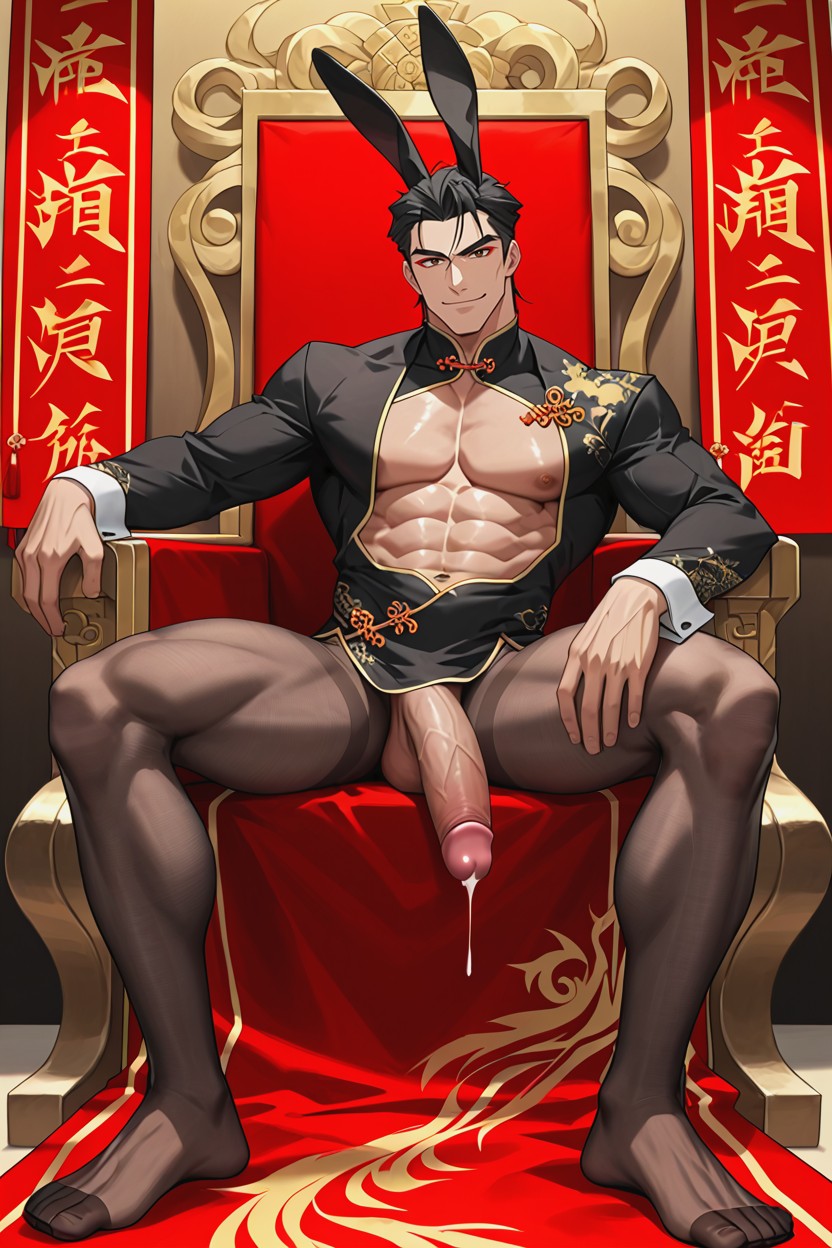 Chinese Robes, 25+, Medium Length AI Gay Porn