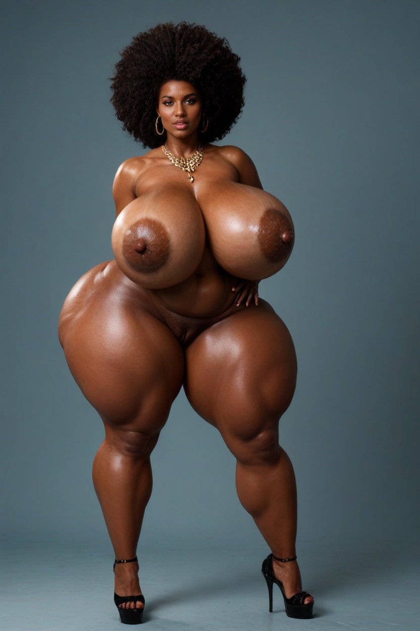 Hyper Breasts, Low Swinging Hips, Full Lips AI Porn