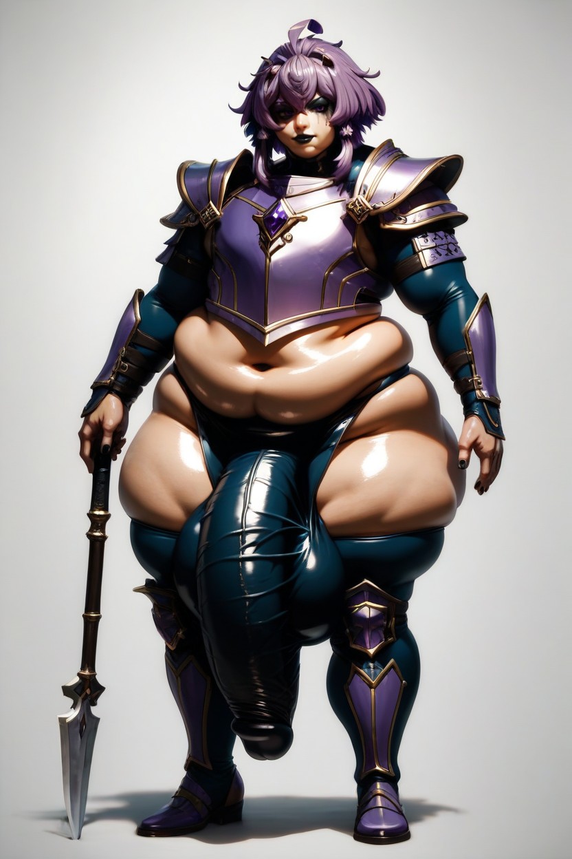 Dark Eyeshadow, Holding Spear, 18+ AI Gay Porn