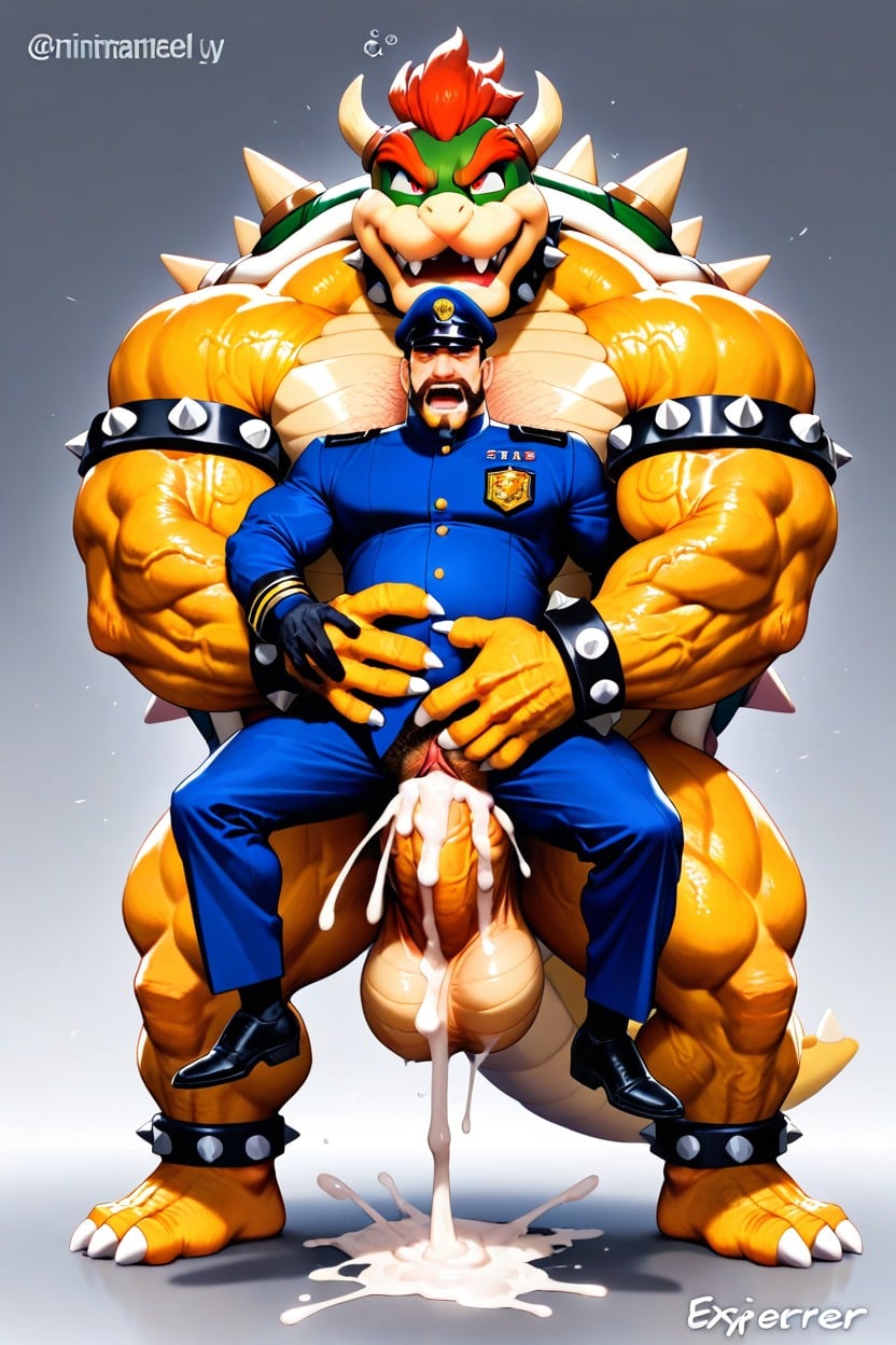 Explorer And Bowser, Vaginal Sex, Front Side View AI Gay Porn