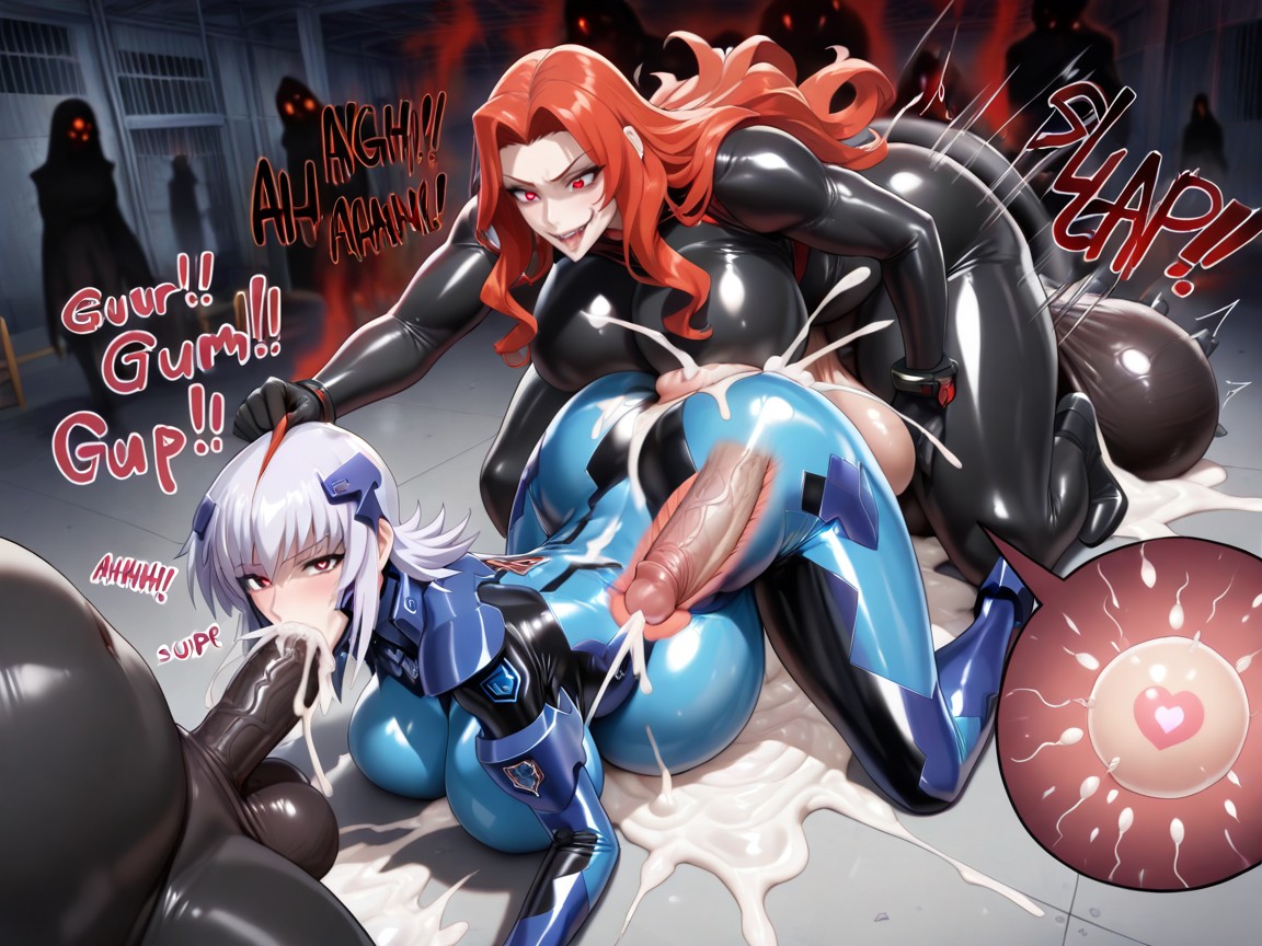 Penis In Pussy, Messy Cum Massive Creampie, Female Cryska From Muv-luv Hentai AI Porn