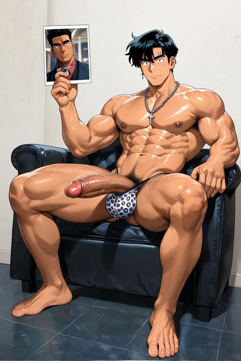 Muscle, Male Muscular, Nipples AI Gay Porn