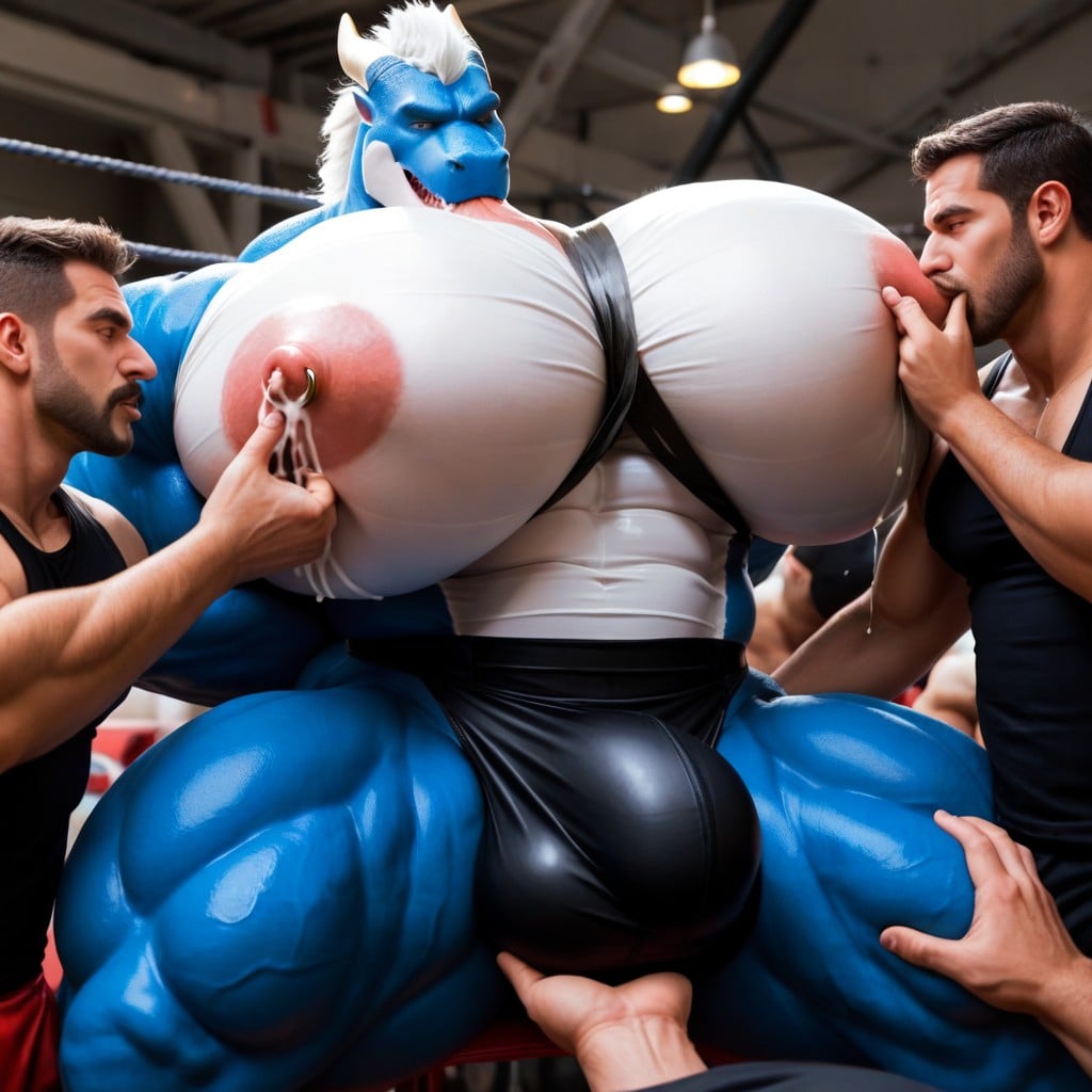 Open Clothes, Extrêmement Lourd En Bas, Yeux À Demi-fermés Porno IA Gay