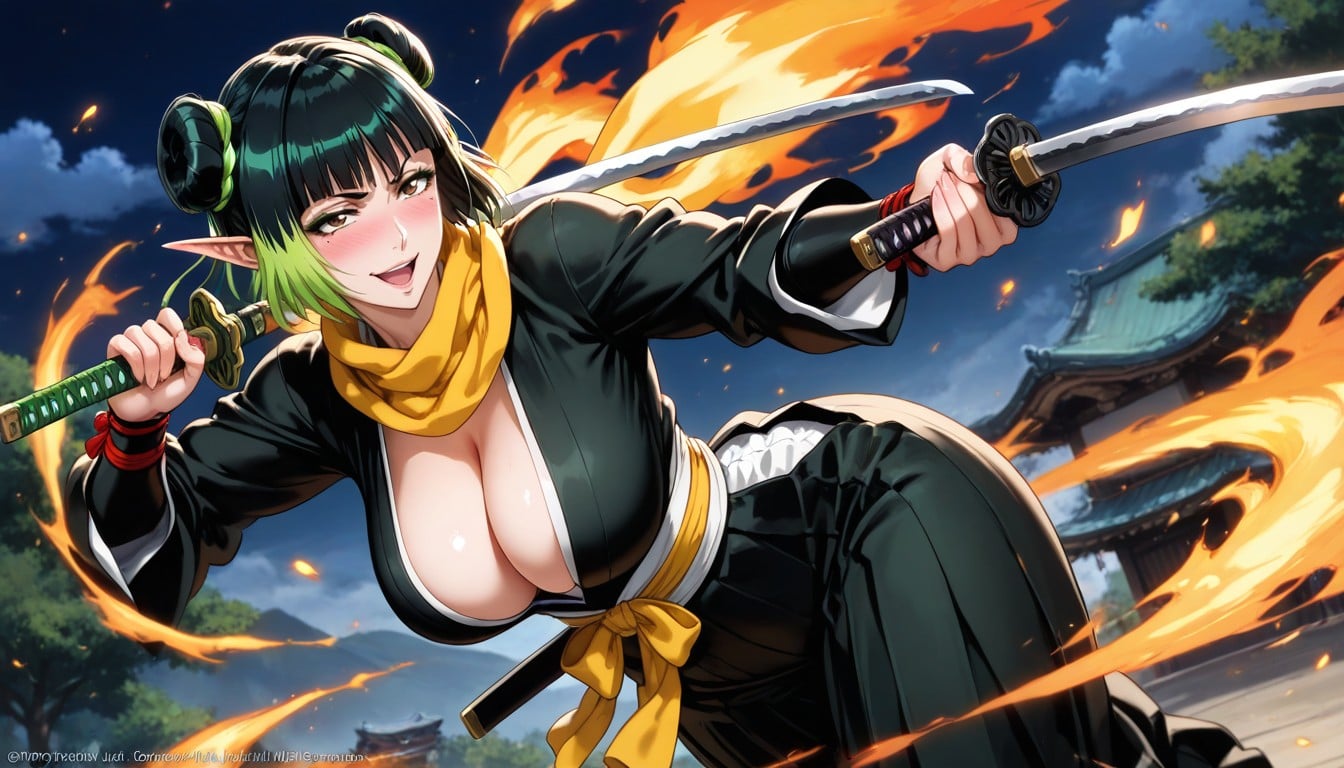 Samurai Woman, Null Style, Stunning Model Hentai AI Porn