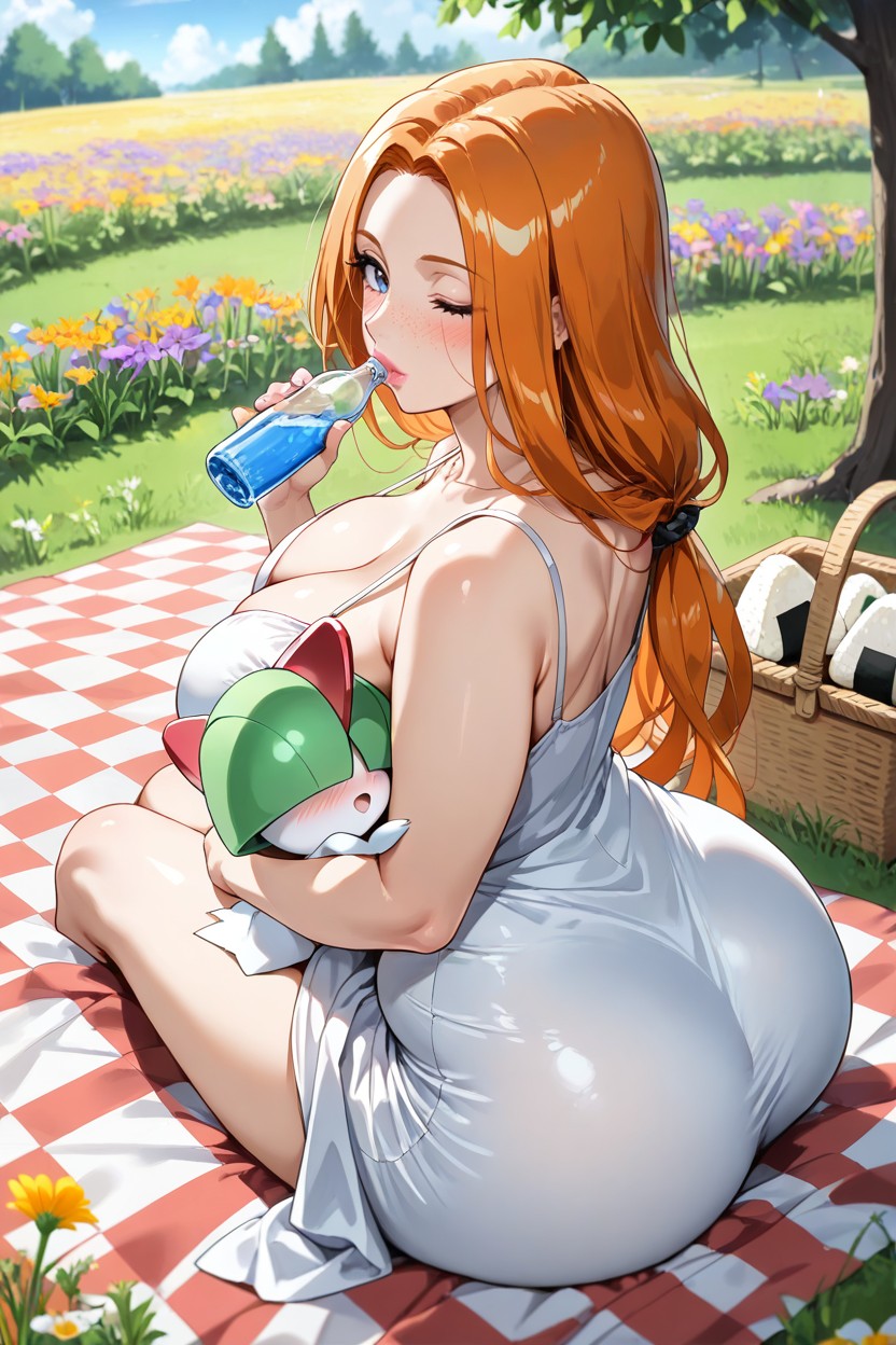 Multiple Ralts Pokemon, Bright Red Cheeks, Rear View Hentai AI Porn