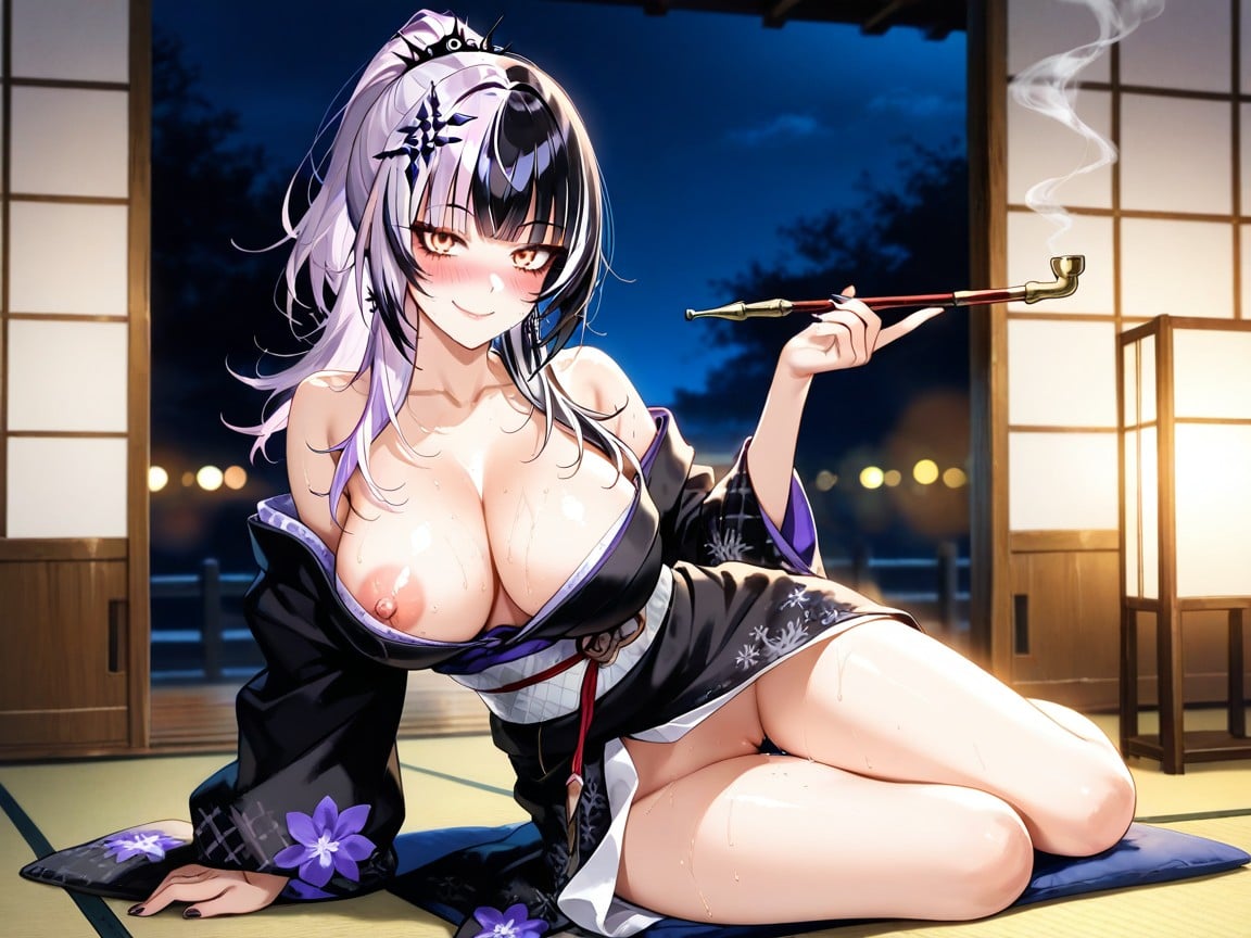 Bokeh, Traditional Japanese Home, Traditional Hair Accessories Hentai AI Porn