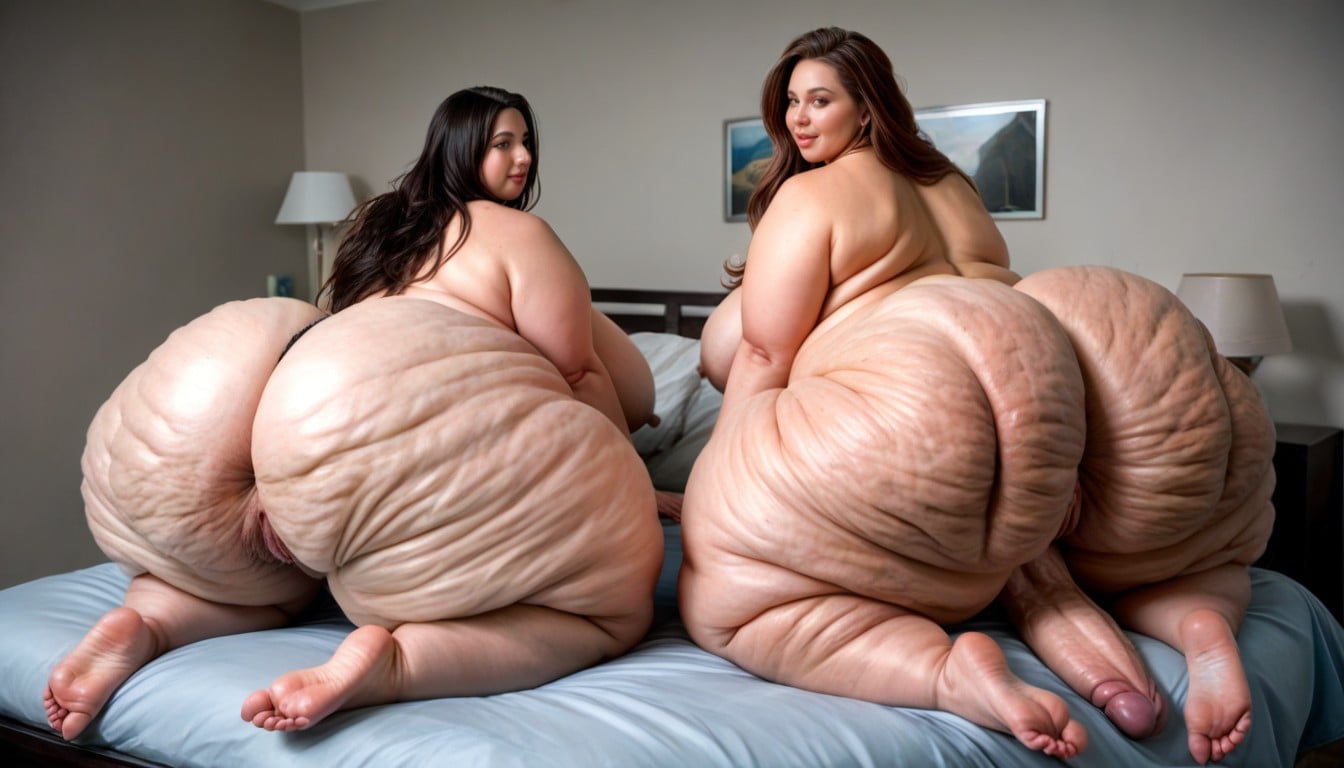 Extreme Hyper Gigantic Massive Thick Thighs, Extreme Girth Hyper Cock, Obese AI Porn