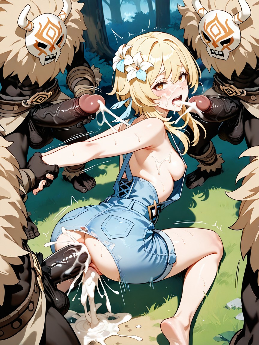 Extreme Sweating, Standing, Scared Hentai AI Porn
