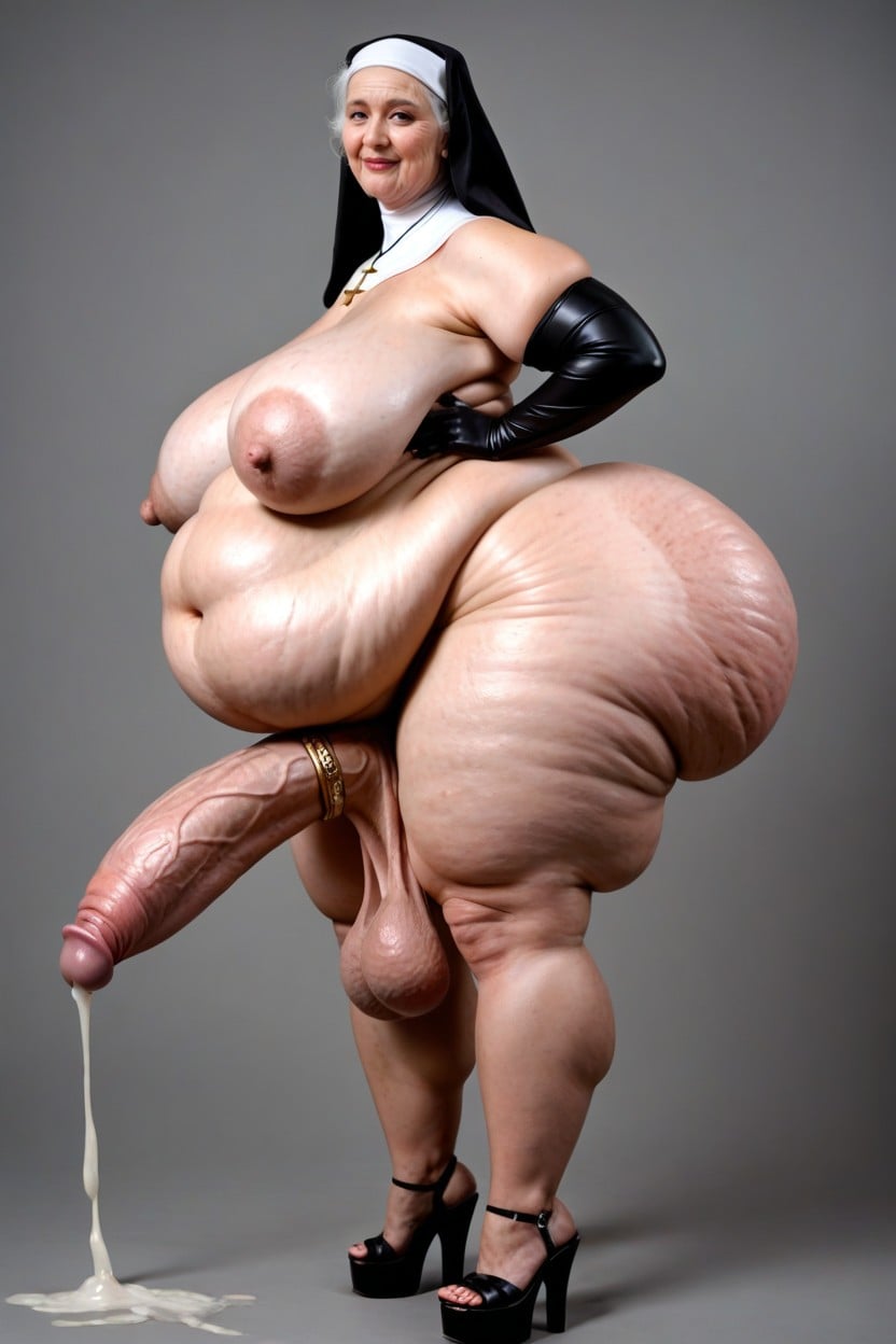 Enormous Areola, Mega Puffy Nipples, Plump Arms Porno IA transsexuelle