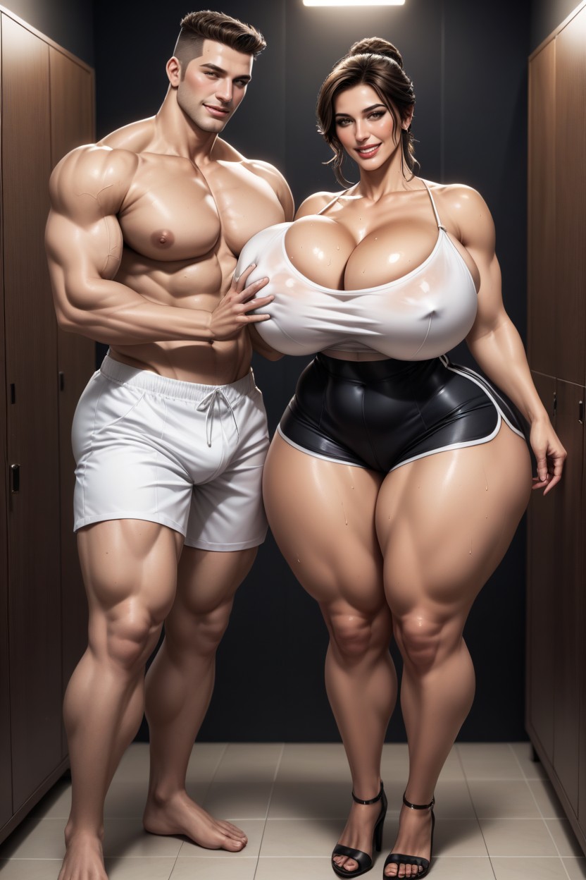 Extremadamente Pesado En La Parte Inferior, 25+, Vestuario Porno IA