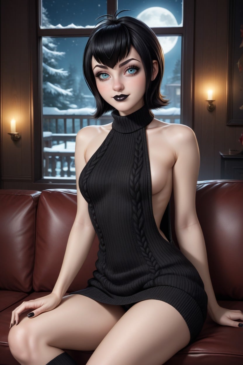Mavis Dracula, Black Painted Nails, Darkness Hentai AI Porn