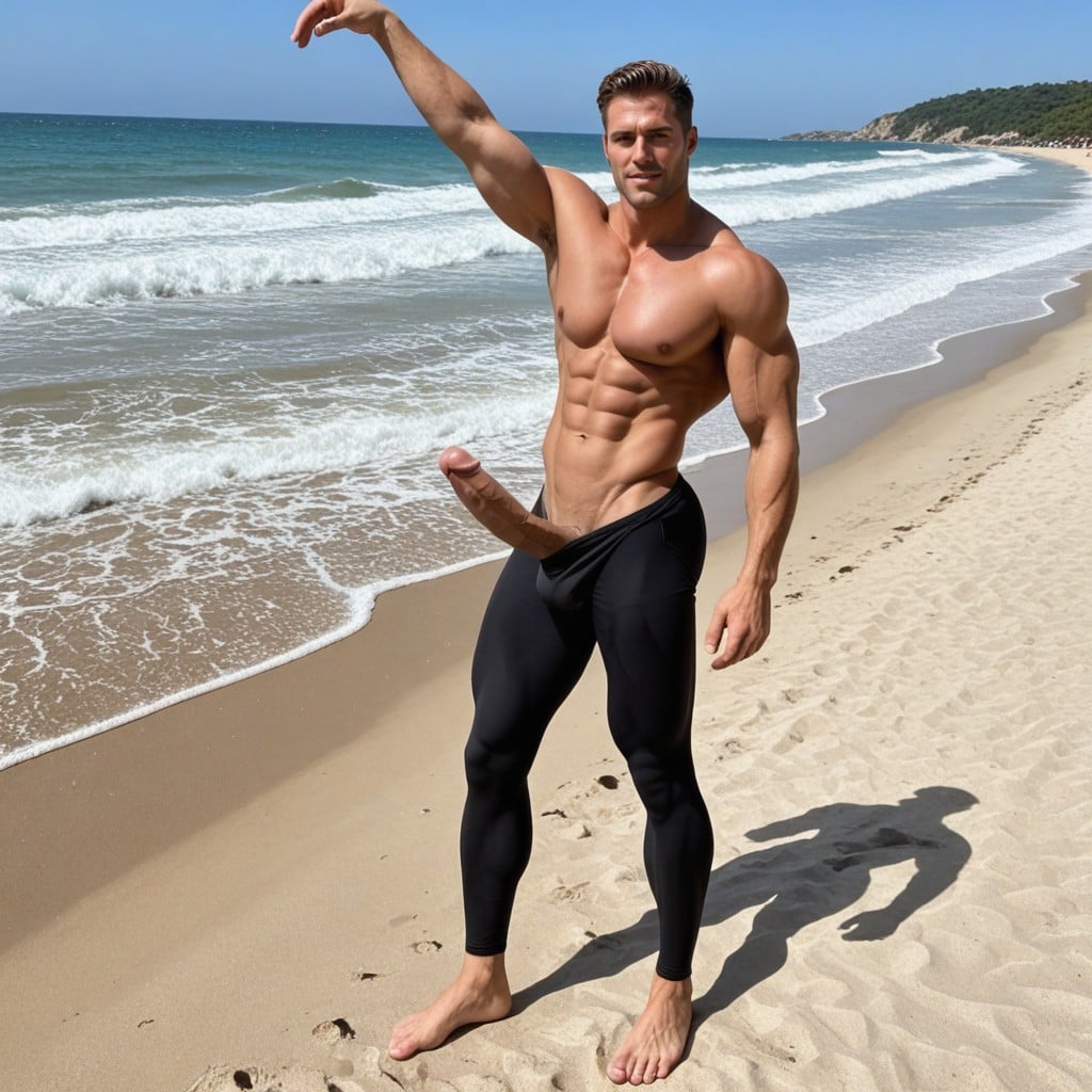 Hyper Bulge In White, Bare Feet, Morderse El Labio Porno IA
