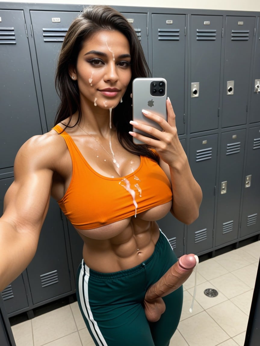 Big Rounded Tits, Muscular, Strong Abs AI Porn