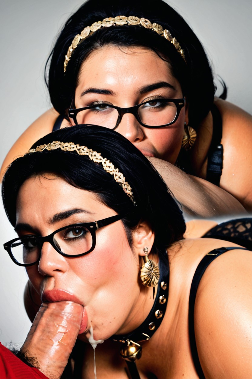 Pudgy, Lace Stockings, Aggressive Deepthroat BBW AI Porn