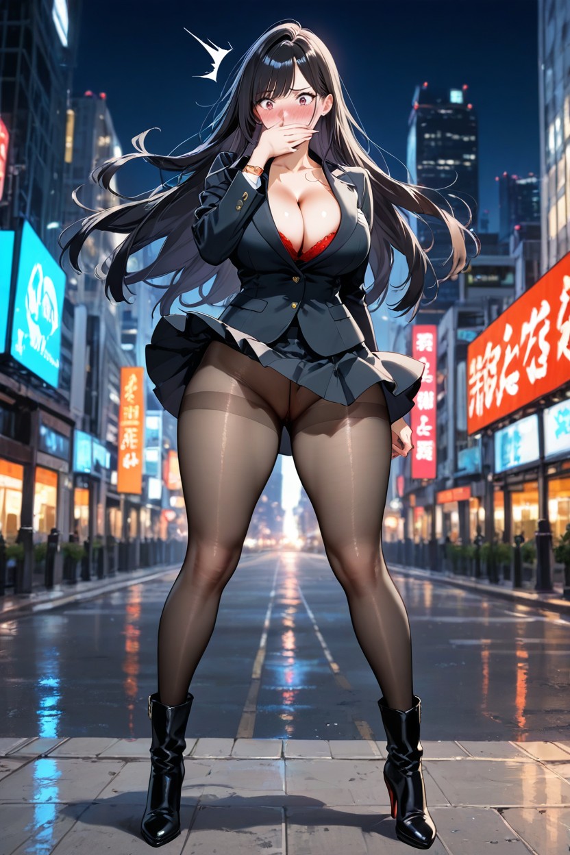 Skinny, Long Legs, City Hentai AI Porn