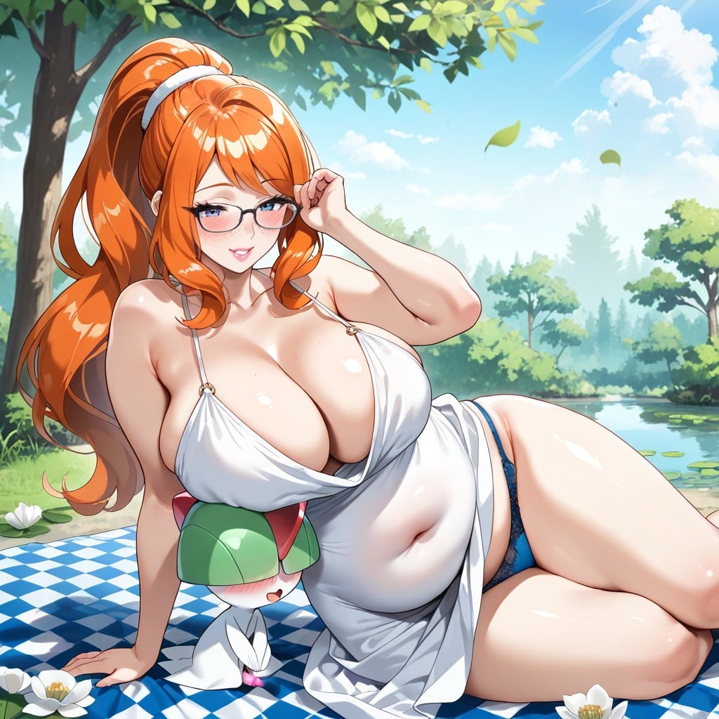 Nature Setting, Leafy Canopy, Plump Arms Hentai IA