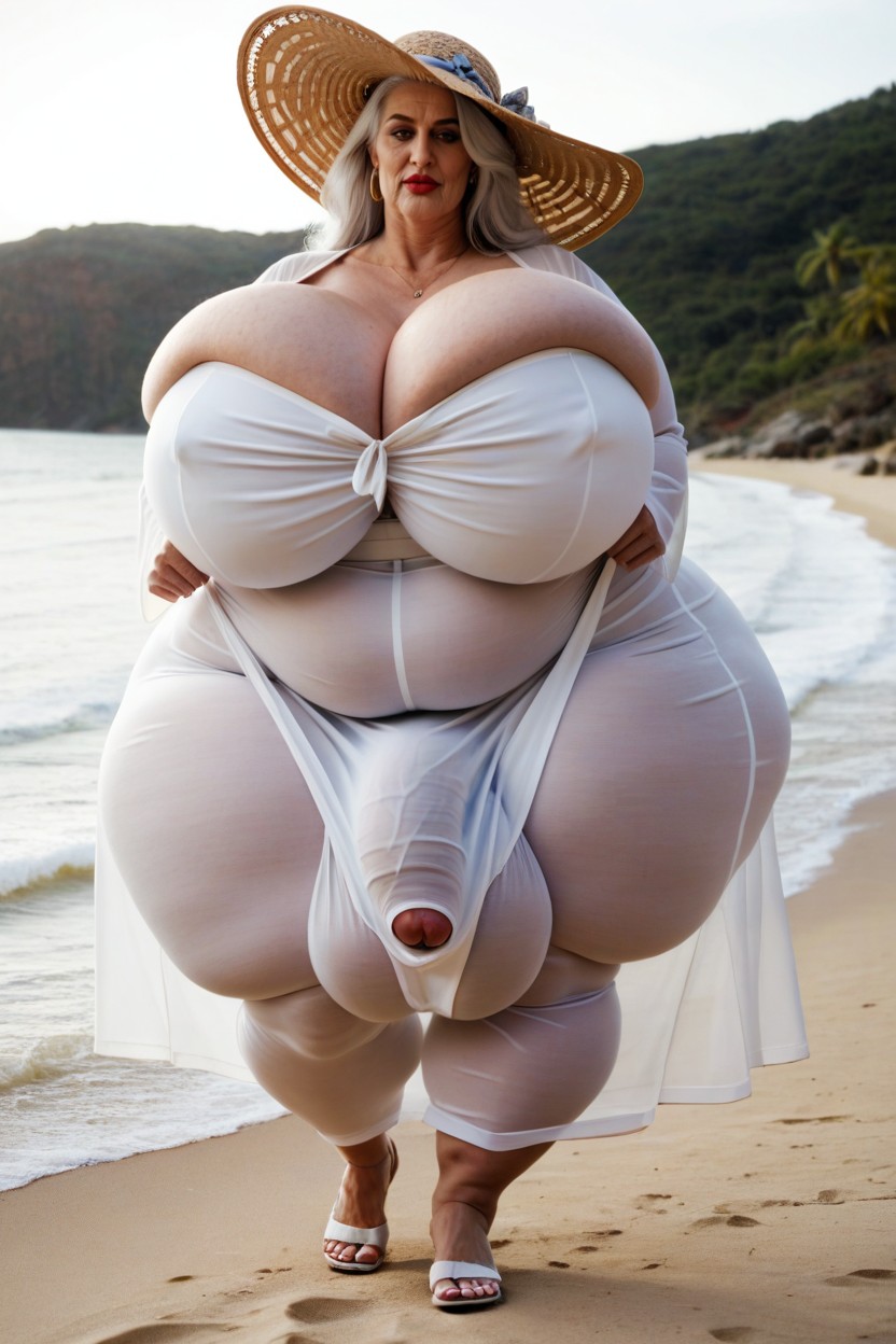 Huge Obese Belly, Futanari, 60+ AI Porn