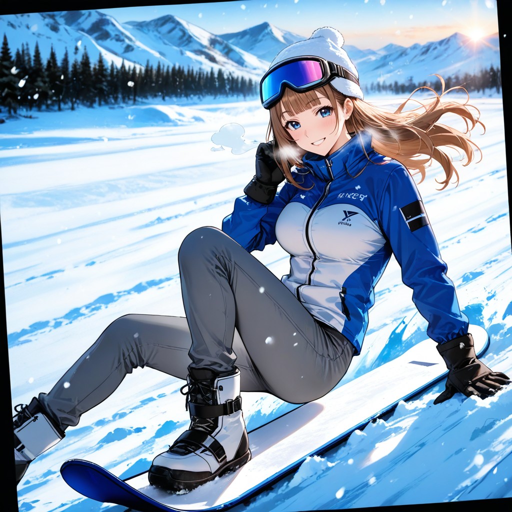 Thick Snow On Ground, Daytime, Skinny Hentai AI Porn