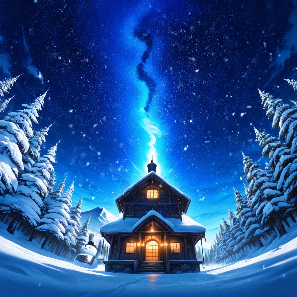 A Snowboard Park With Jumps, Cozy And Serene Atmosphere, Snowfall AI Porn