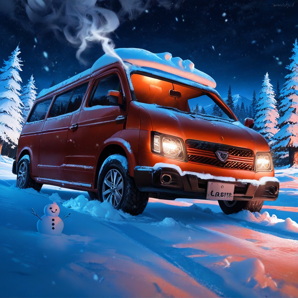 Snowfall, Snowfall, Cozy And Serene Atmosphere AI Porn