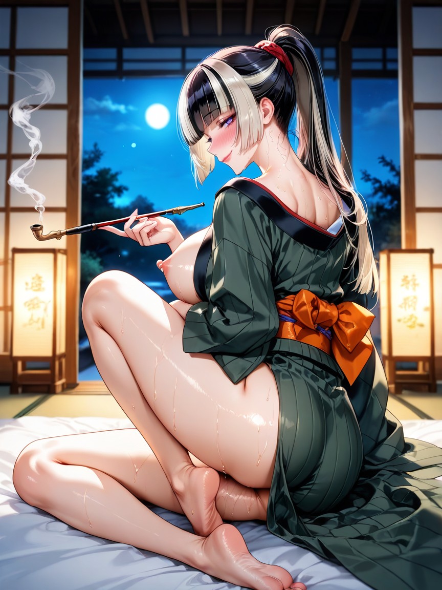 Jutting Breast, Volumetric, Night Hentai AI Porn
