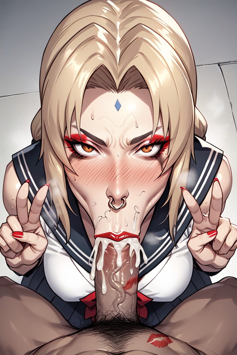 African Man With Big And Fat Cock, Front View, Deepthroat Hentai AI Porn