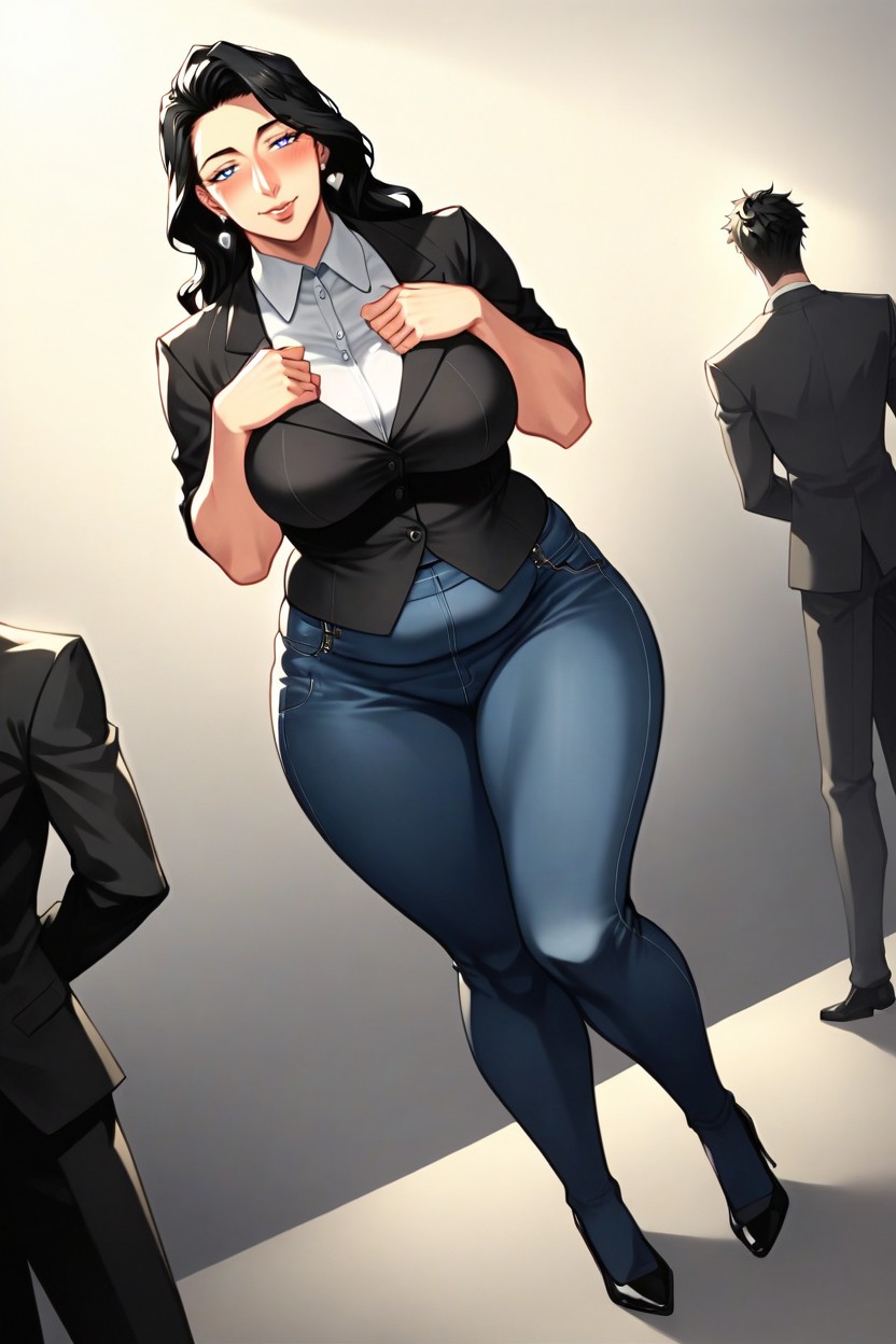 Front View, Long Length, Large Breast Hentai AI Porn