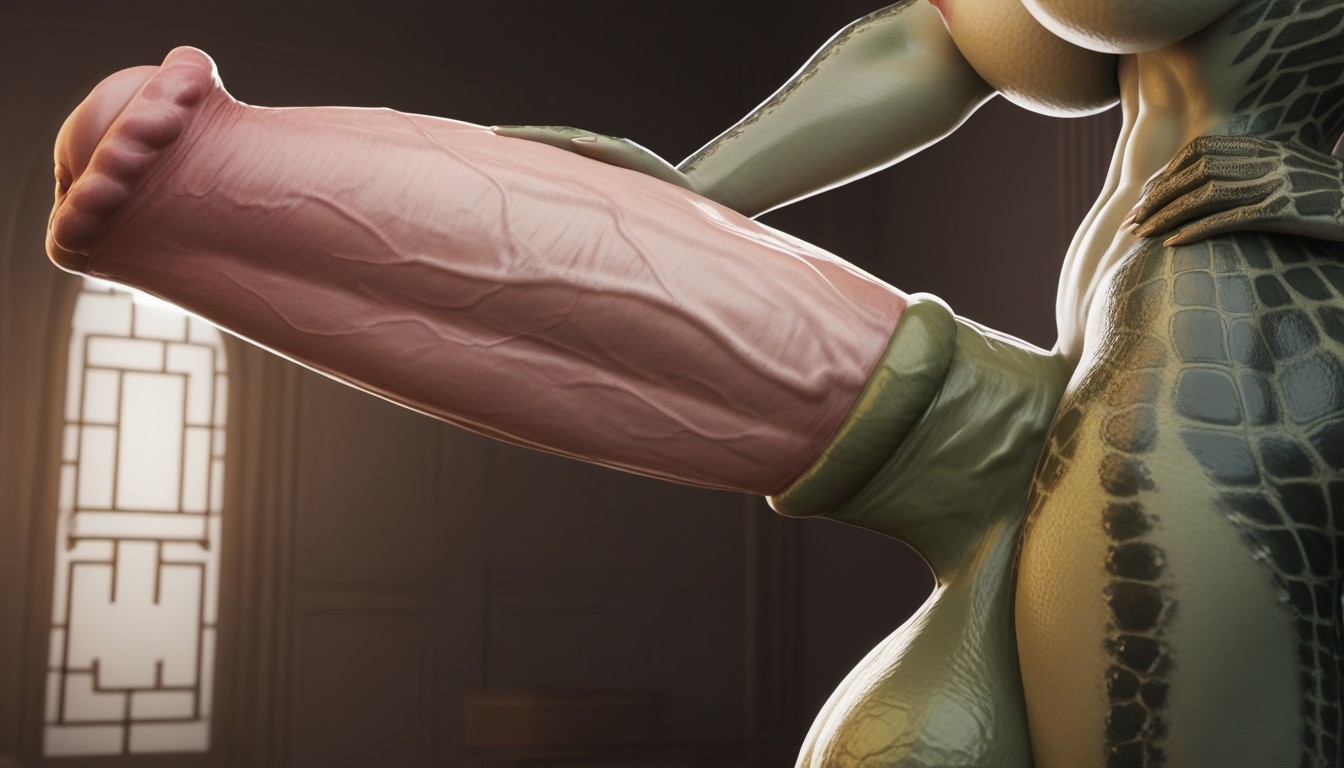 Gigantic Perfect Boobs, Argonian, Pony Cock AI Porn