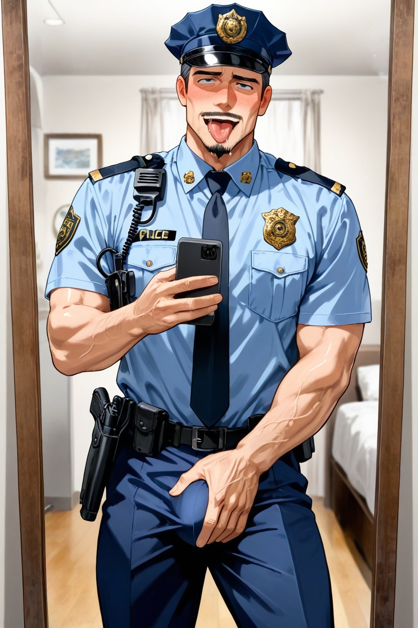 Standing, Crotch Holding, 25+ AI Gay Porn