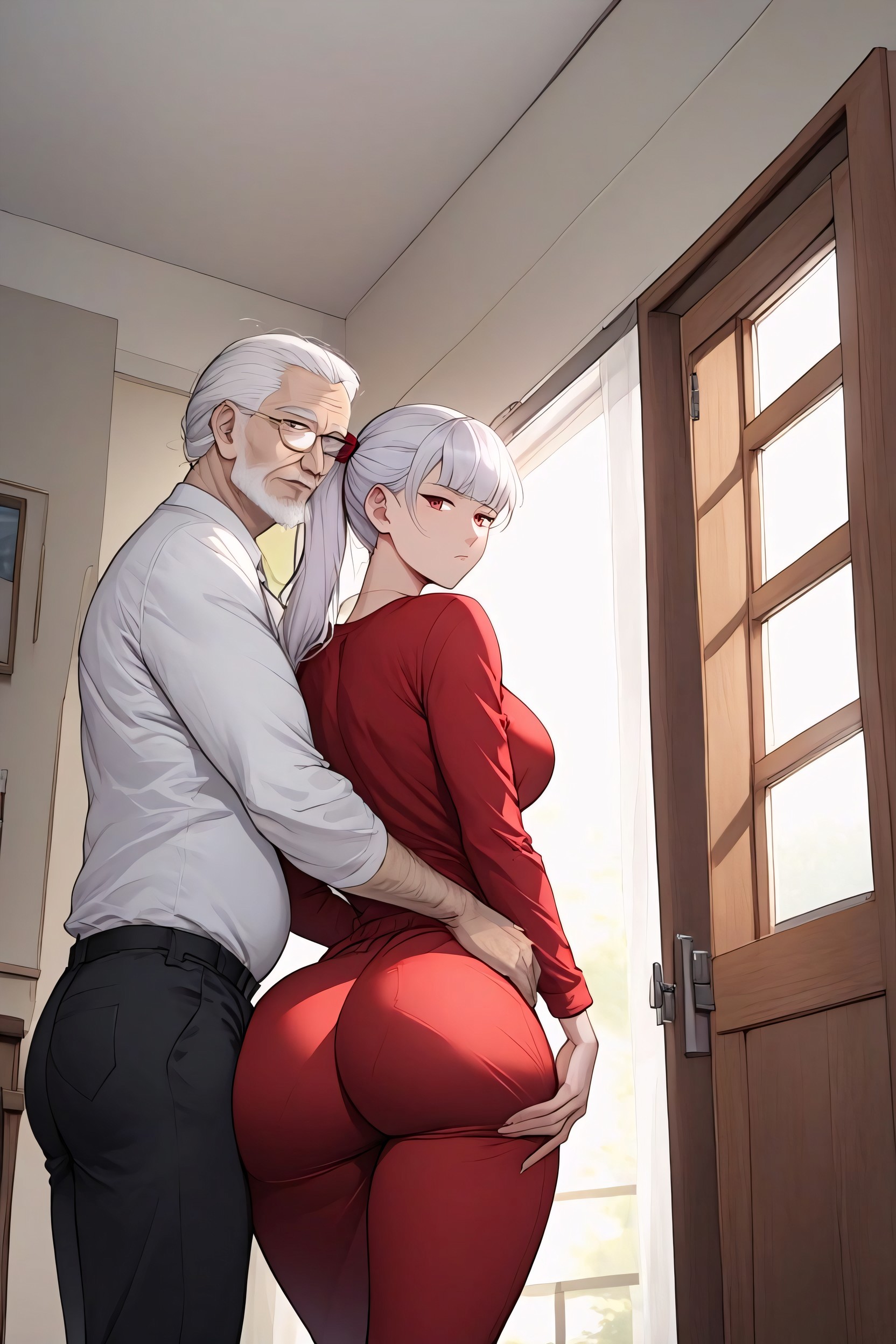 Window, Wide Hips, No Clothes Hentai AI Porn