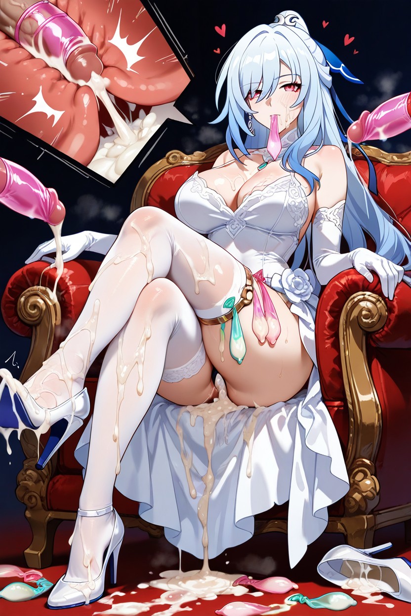 Jingliu From Honkai Star Rail, Swallowing Semen, Foot Stepping Into Semen Soaked High Heels Porno IA Hentai