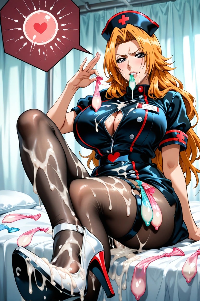 Cum On Face, Semen On High Heels, Legs Crossed Hentai AI Porn