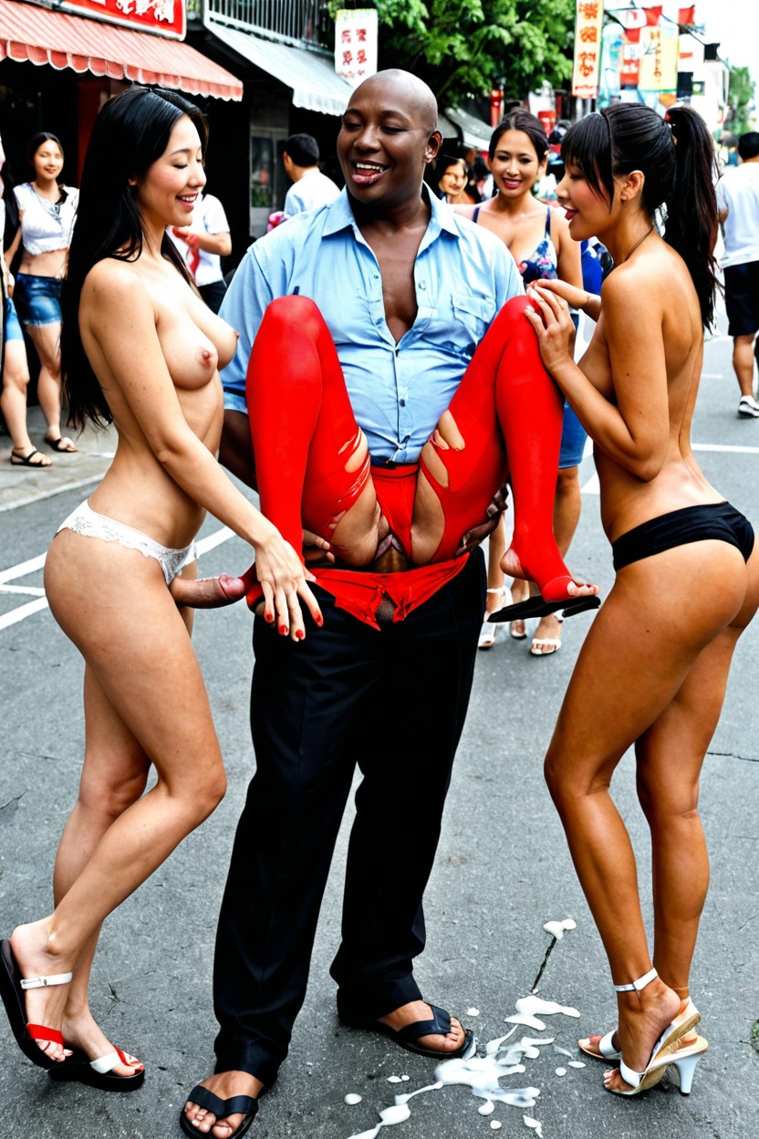 Black African Man, 임신시키다, Cock Worship 아시아 AI 포르노