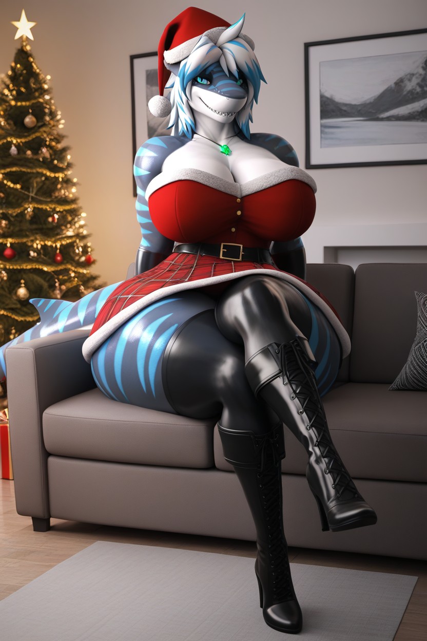 Hourglass, Massive Ass, Long Eyelashes Furry AI Porn