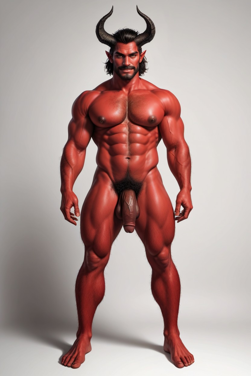 Horny, No Erection, Full Body AI Gay Porn