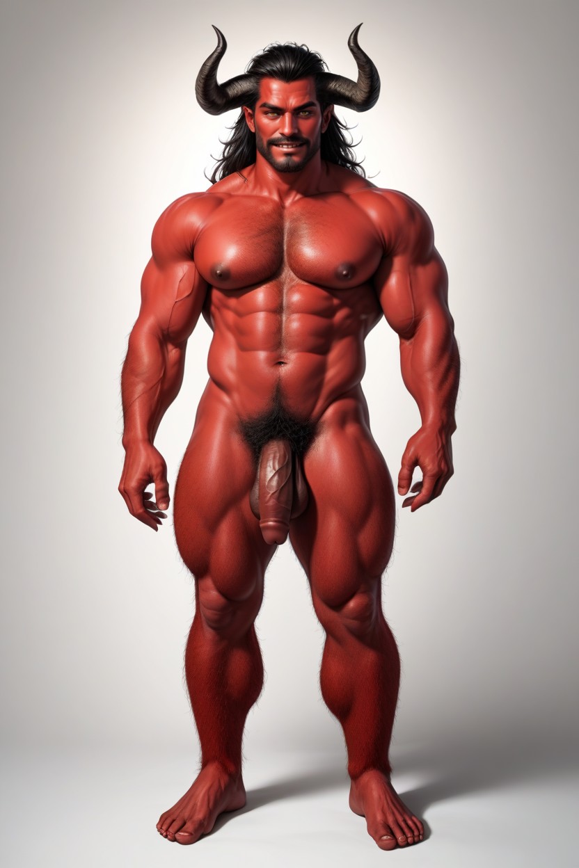 Parallel Symmetrical Legs, Front Of Character Not In Shadow, One Character Only In The Image AI Gay Porn