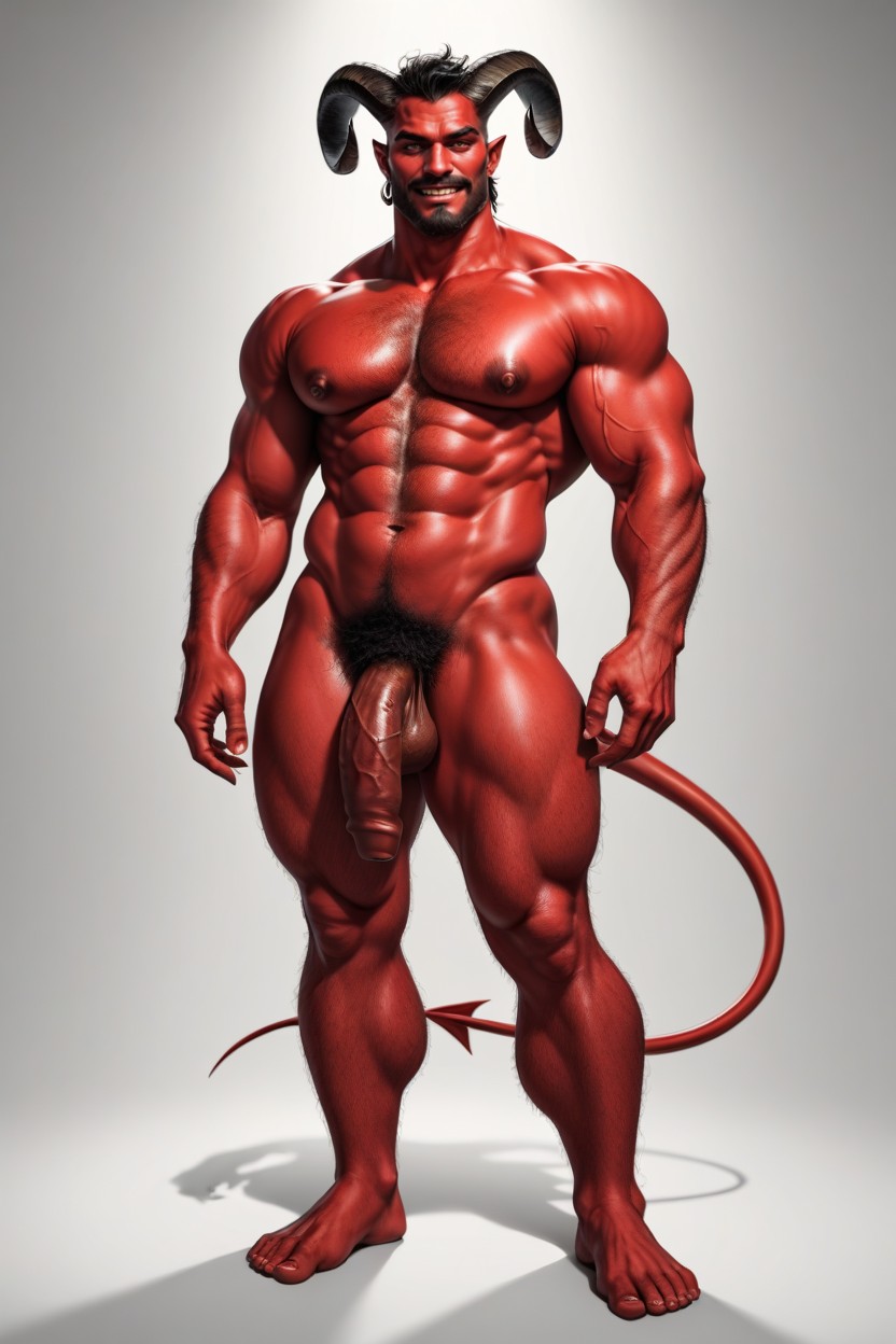 One Character, Confident, Big Balls AI Gay Porn