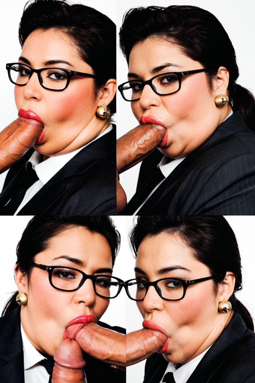 Vigorous Puckered Cheeks, Slutty Eyes, Pudgy BBW AI Porn