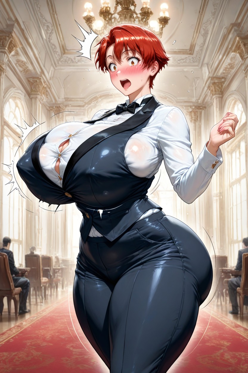 Extremely Large Ass, Mtf Transformation, Wearing Men's Clothing AI Porn