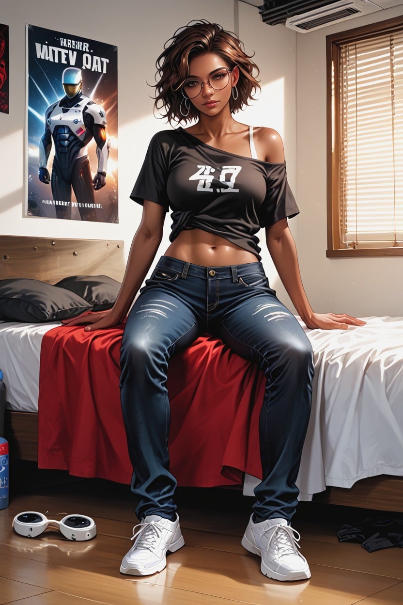 Posters, Skinny, Detailed Eyes Hentai AI Porn