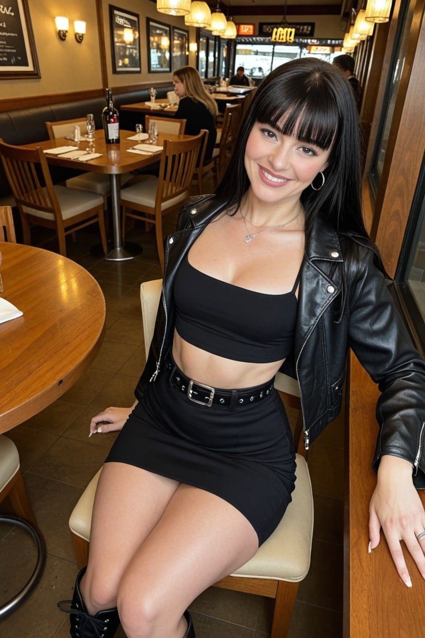 Light Skinned Woman, Long Hair, Skirt AI Porn