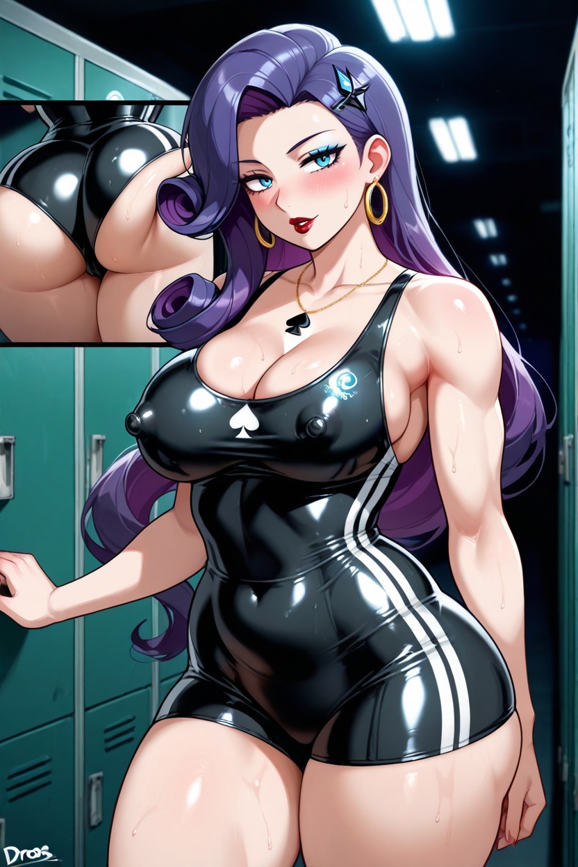 Slutty Outfit, Nipple Outline, Artist Dross Artstyle Hentai AI Porn