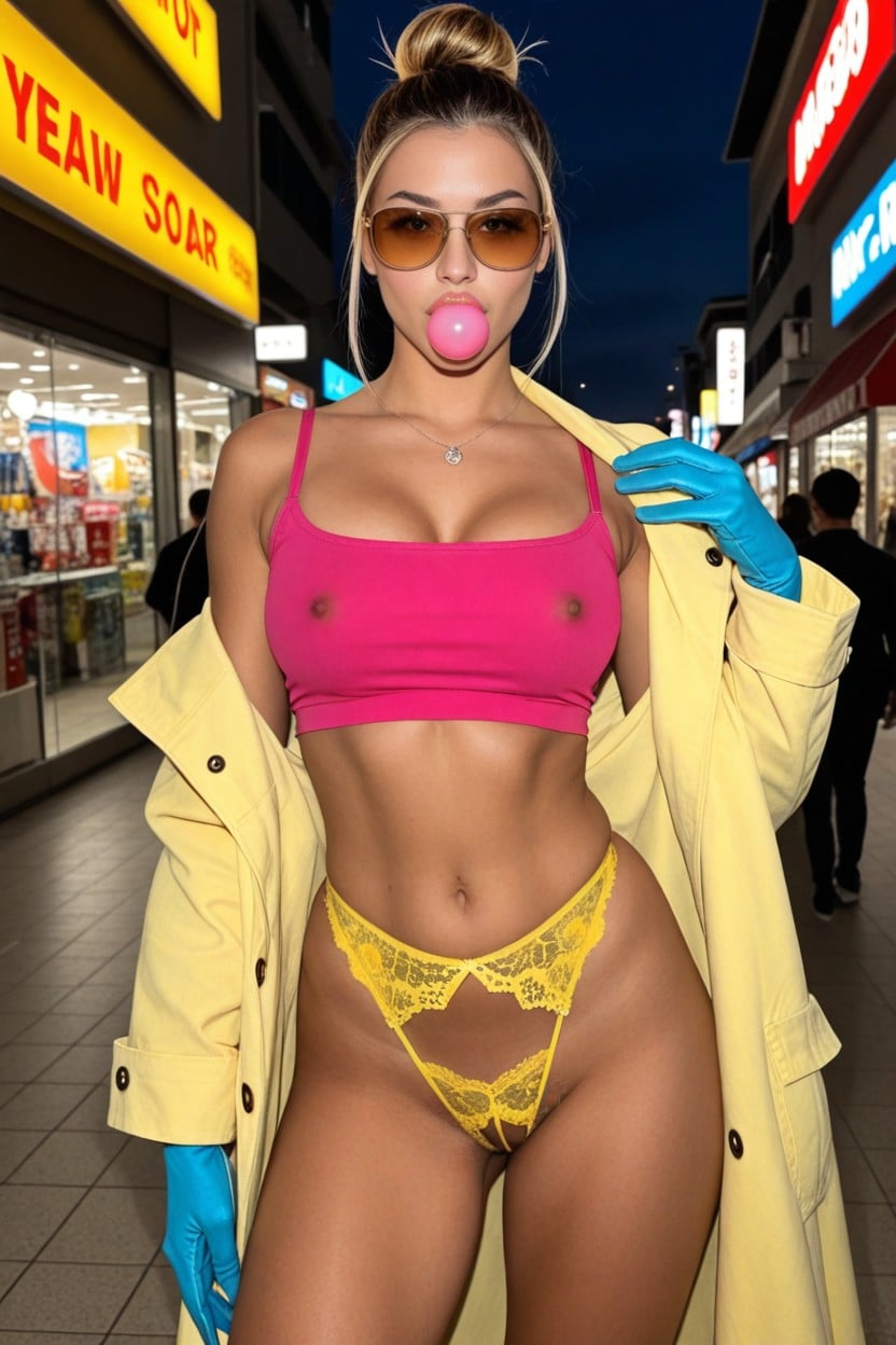 A Chinese-american Mutant From Marvel's X-men Universe, Neon, Seductive AI Porn